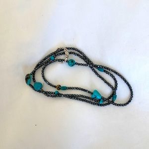 Turquoise and shimmer bead bracelet suzan Zahedi